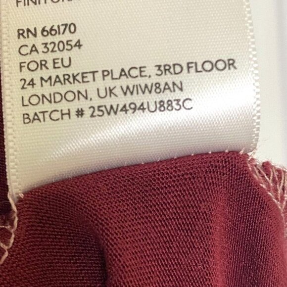 Urban Outfitters Cooperative Sleeveless Blouse Maroon Pink Size Large - Picture 6 of 9